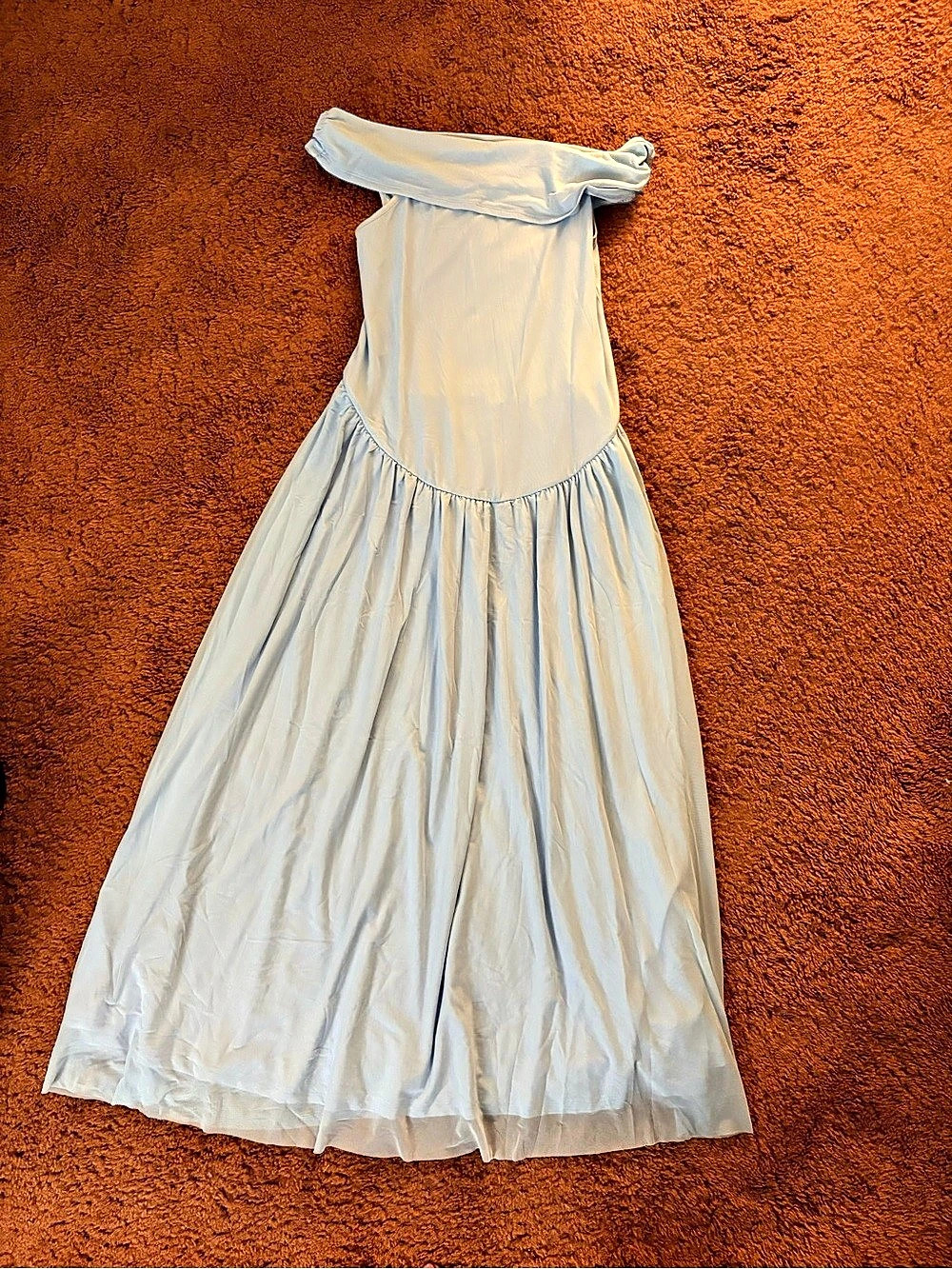 Strapless Blue Maternity Dress NWT